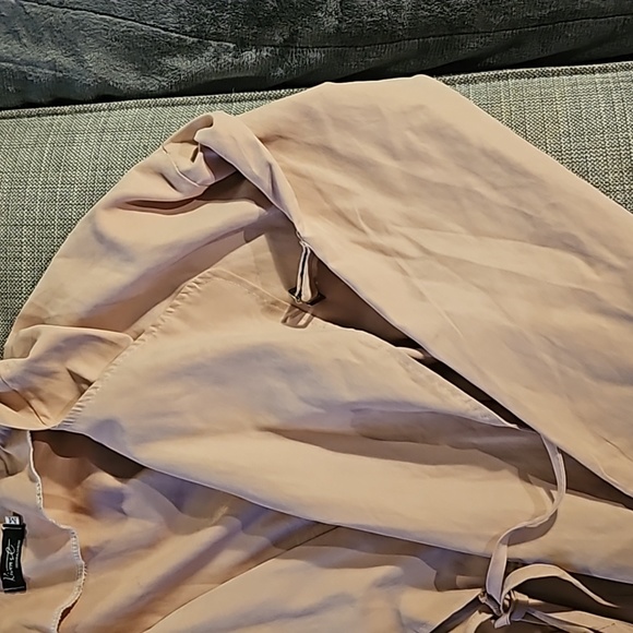 salmon lightweight drawstring duster - Picture 3 of 3